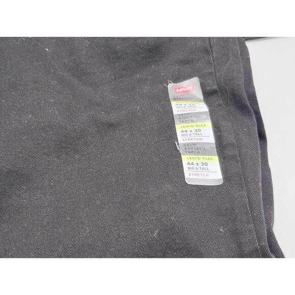 Levi's Men's Big & Tall 541 Athletic Tapper Fit Stretch Jeans 44 x 30‎ Black - Picture 6 of 6